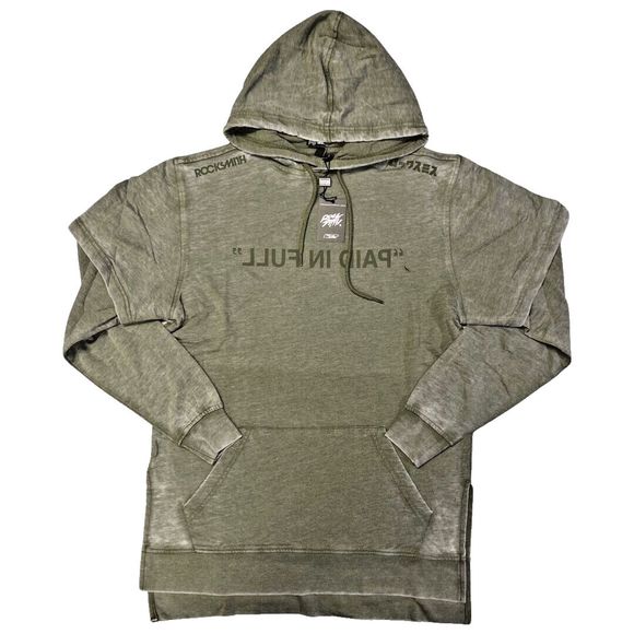 ROCKSMITH Paid In Full Mens Hoodie - XXL - Olive Green - Closeout Sale! - Picture 1 of 7